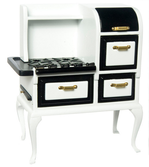 Dollhouse City - Dollhouse Miniatures 1920's Stove - White