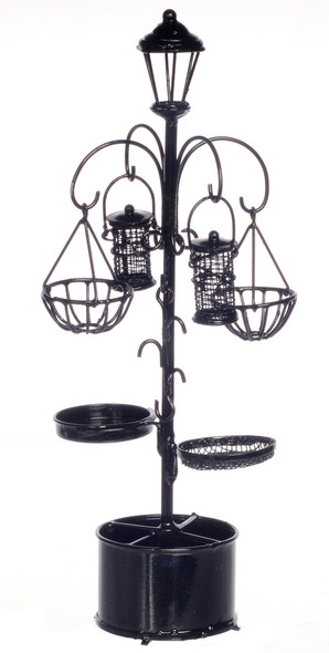 Dollhouse City - Dollhouse Miniatures Bird Feeder and Bath Planther
