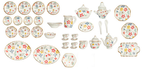 Dinner Set - Flowers