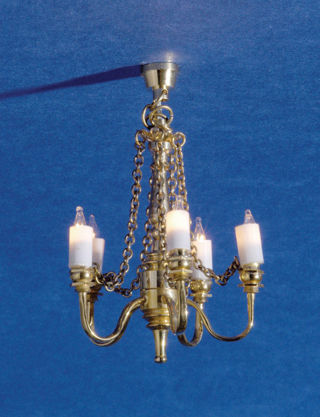 Dollhouse City - Dollhouse Miniatures 5-Light Chain Chandelier