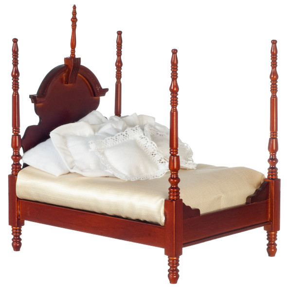 4-Poster Bed - Walnut