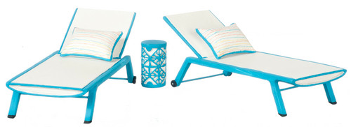 Blue Sun Chaise Set