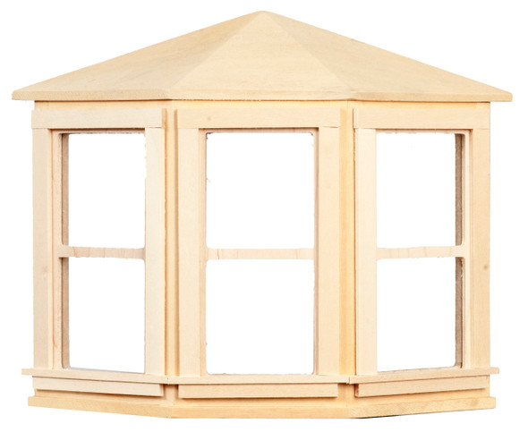 Dollhouse City - Dollhouse Miniatures Bay Window Non-Working - 1 Over 1