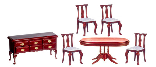 6 pieces Dining Room - Mahogany