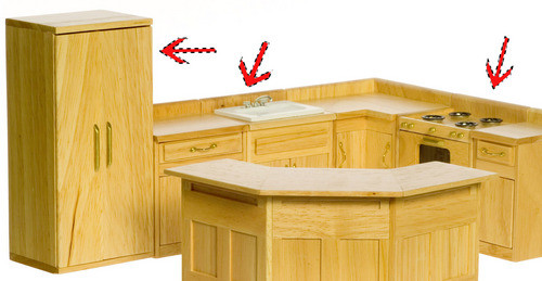 Appliance Set - Oak