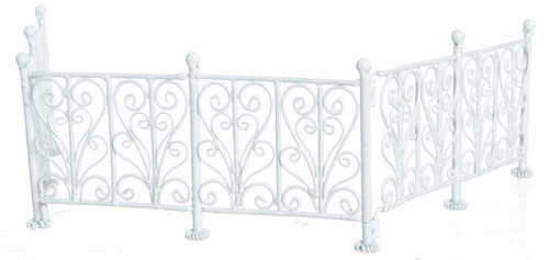 Wrought Iron Fence - White