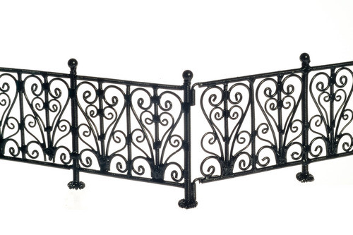 Wrought Iron Fence - Black
