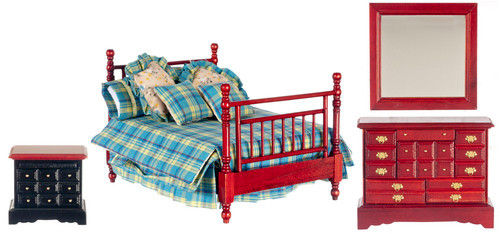 Double Bedroom Set - Mahogany