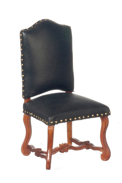 Spanish Side Chair - Black and Walnut
