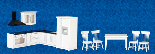 Kitchen Set - White and Black