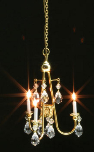 Crystal Ceiling Lamp - Gold