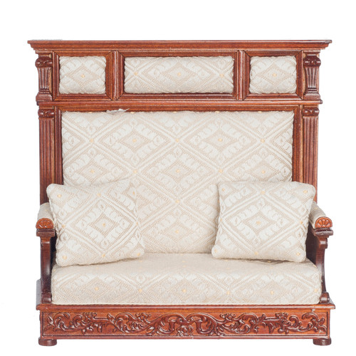 Hall Bench - White Pat and Wallnut