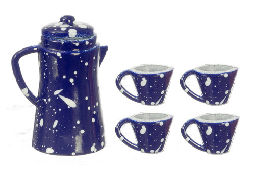 Coffee Set - Blue Spatter Coffee