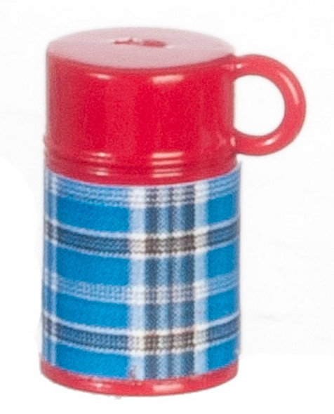 Plaid Thermos - Blue