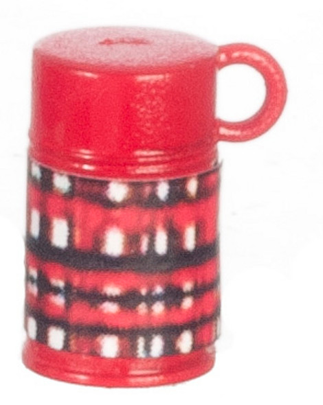 Plaid Thermos - Red