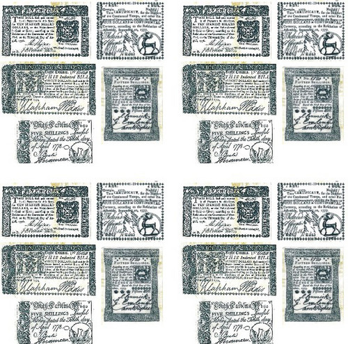 Colonial Currency Set
