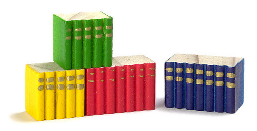 Dollhouse City - Dollhouse Miniatures Wood Book Set