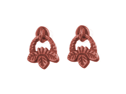 Leaf Drawer Pulls Set - Antique Copper