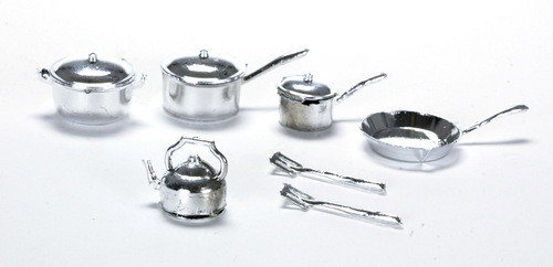 Pot and Pan Set - Silver