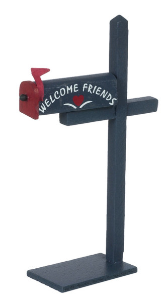 Country Blue Mailbox