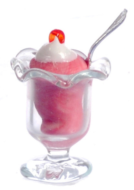 Ice Cream Sundae and Strawberry