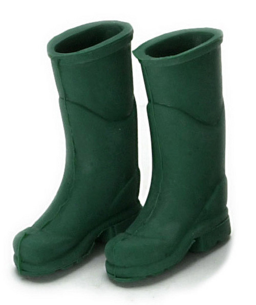 Dollhouse City - Dollhouse Miniatures Rubber Boots - Green