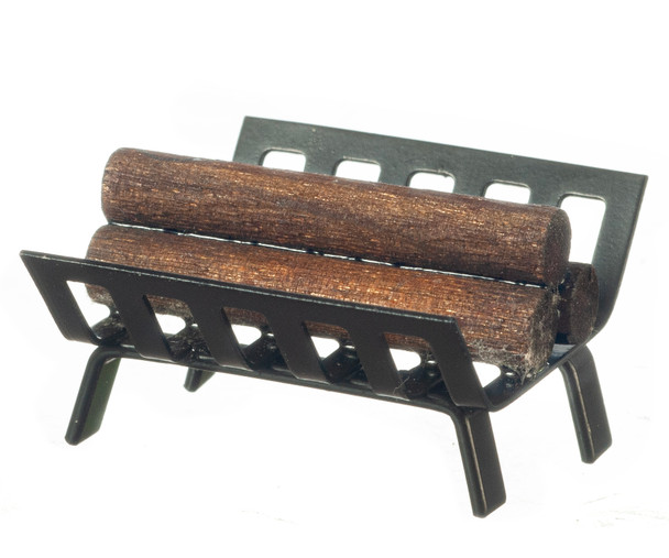 Metal Logholder with Logs