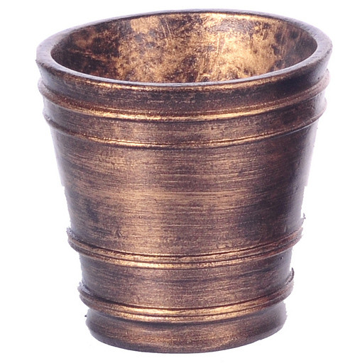 Dollhouse City - Dollhouse Miniatures French Country Pot - Extra Large and Gold