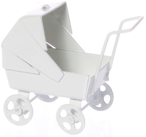 Baby Carriage - Pastel White