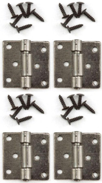 Butt Hinges with Nails - Pewter