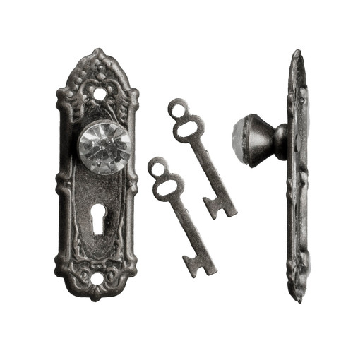 Crystal Opryland Knobs - Pewter