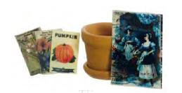 Garden Set Cat and Seeds Pots