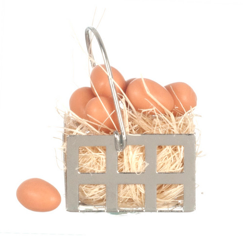 Egg Basket and Brown Eggs