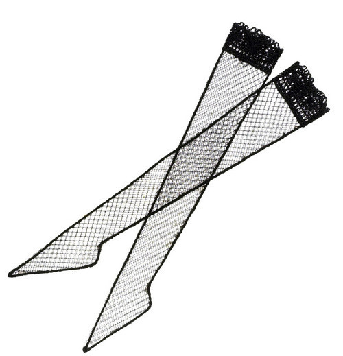 Dollhouse City - Dollhouse Miniatures Stockings - Black Net