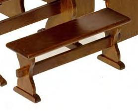 Nook Short Trestle Bench - Walnut