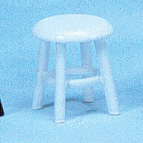 Dollhouse City - Dollhouse Miniatures Stool - White
