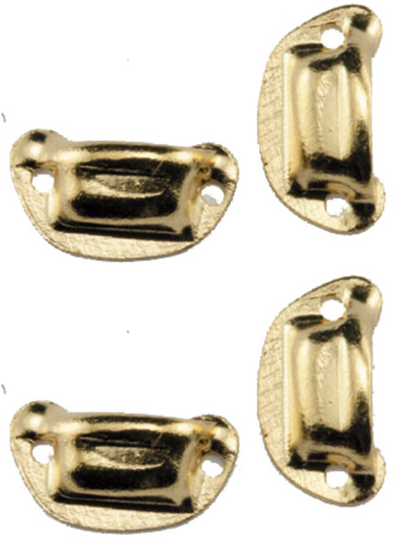 Victorian Drawer Pulls Set - Brass