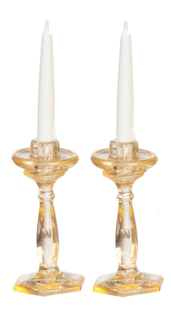 Candlesticks - Amber