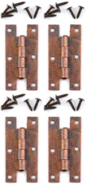 H-Hinges with Nails - Bronze