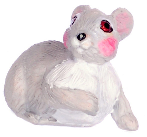 Dollhouse City - Dollhouse Miniatures Rabbit - Gray