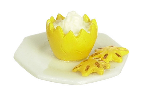 Dollhouse City - Dollhouse Miniatures Grapefruit Custard