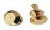Round Plain Knob Set - Brass
