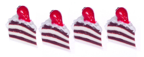 Dollhouse City - Dollhouse Miniatures Chocolate Slice Cake - Set