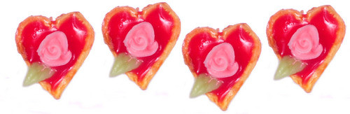 Dollhouse City - Dollhouse Miniatures Heart Tarts - Small and Assorted