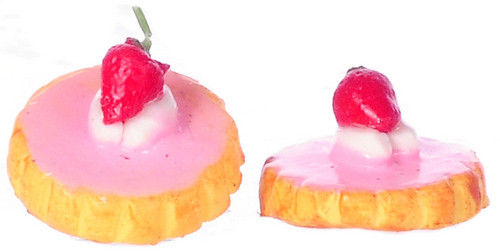 Dollhouse City - Dollhouse Miniatures Cookie with Strawberry Frost
