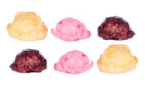 Dollhouse City - Dollhouse Miniatures Three Scoops Ice Cream Set