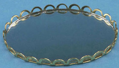 Large Mirrored Tray - Gold