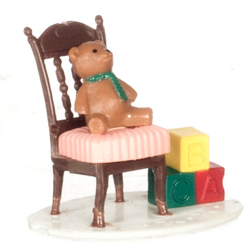 Bear in Chair with Blocks