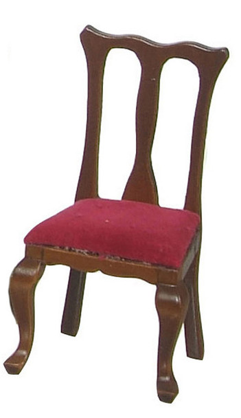 Queen Anne Red Side Chairs - Walnut