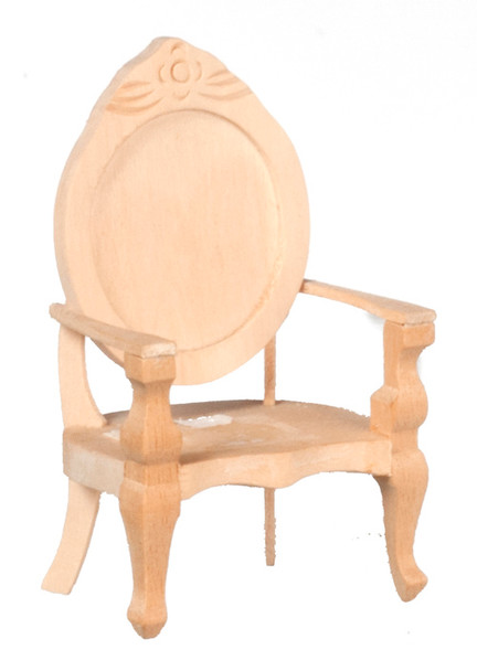 Dollhouse City - Dollhouse Miniatures Chair - Unfinished